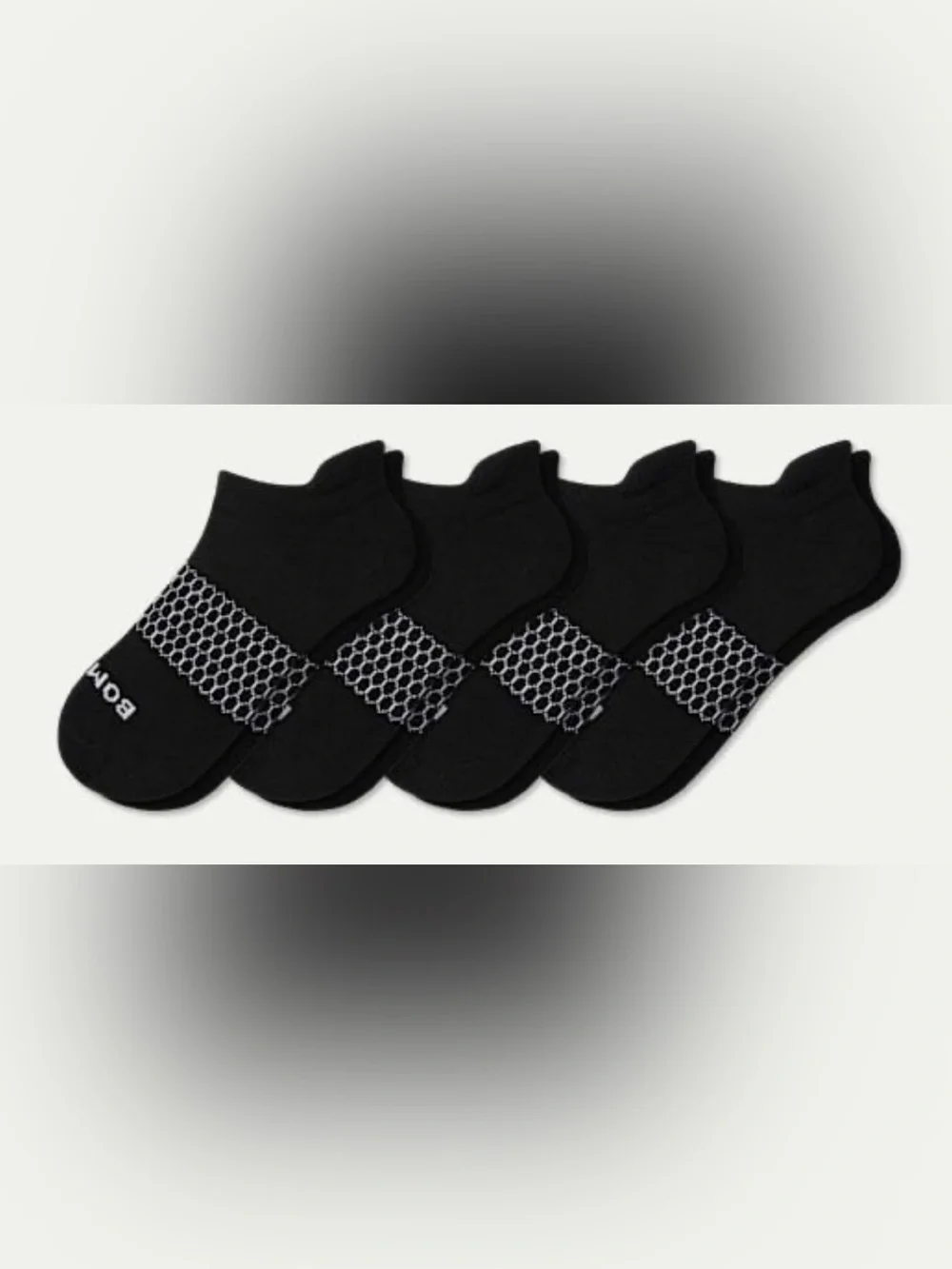 Bombas Men’s Black Size Large Low-Cut Ankle Socks - 4 Pack